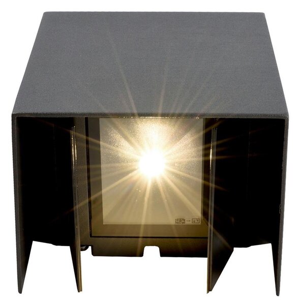 IMPR 731100 KapegoLED nástěnné přisazené svítidlo Arcturus II 230V 6W 3000 K 200 lm 140 mm tmavěšedá - DEKOLIGHT