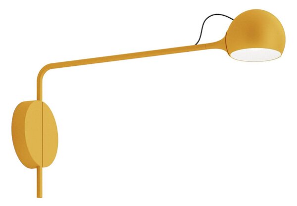 Nástěnná Svítidla Artemide, Ixa, stmívatelné, Žlutá, Obývací pokoj, Kov, Design