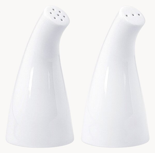 Sada ručně vyrobené porcelánové solničky a pepřenky Urbino, 2 díly