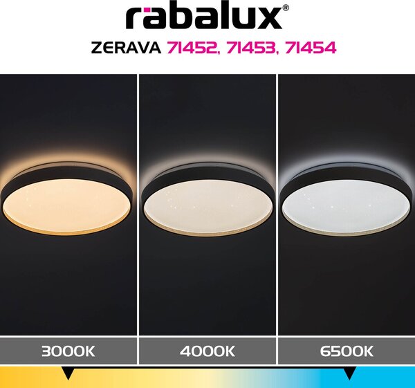 Stropní svítidlo LED 3000–6500K zlatá IP20 Rabalux ZERAVA 71454