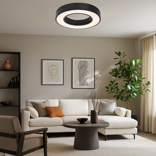 Stropní svítidlo LED 3000–6500K čierna IP20 Rabalux CIRANO 71361