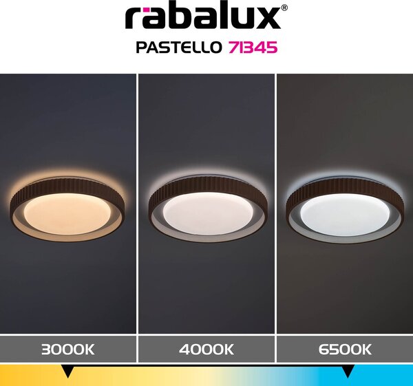 Stropní svítidlo LED 3000–6500K taupe IP20 Rabalux PASTELLO 71345