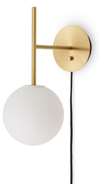 Nástěnná Svítidla Audo Copenhagen, TR Bulb Suspended, stmívatelné, Zlatá / mosazná, Obývací pokoj, Mosaz