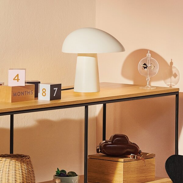 Stolní lampa FRITZ HANSEN, Night Owl, Bílá, Obývací pokoj, Kov, Design