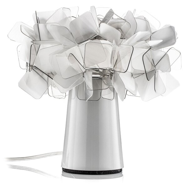 Stolní lampa Slamp, Clizia, Šedá, Obývací pokoj, Plast, Design