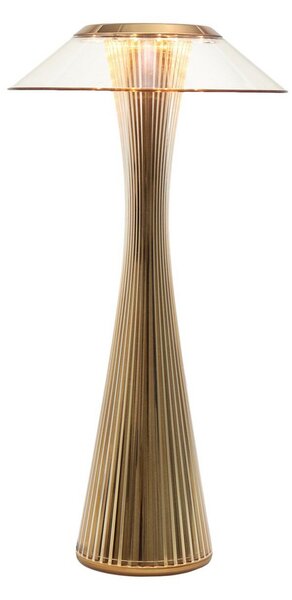 Stolní lampa Kartell, Space, Zlatá / mosazná, Obývací pokoj, Plast, Design