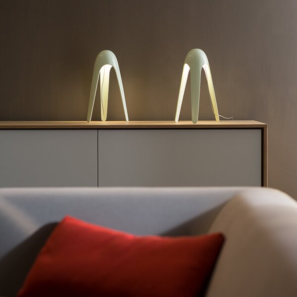 Stolní lampa Martinelli Luce, Cyborg, Zelená, Obývací pokoj, Kov, Design