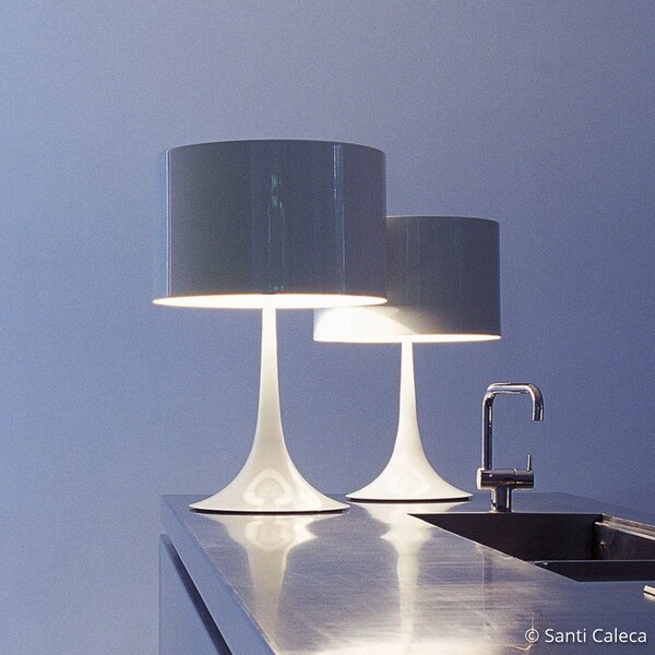 Stolní lampa FLOS, SPUN, stmívatelné, Bílá, Obývací pokoj, Kov, Design