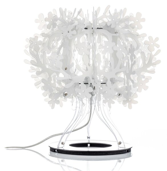 Stolní lampa Slamp, FIORELLA, Bílá, Obývací pokoj, Plast, Design