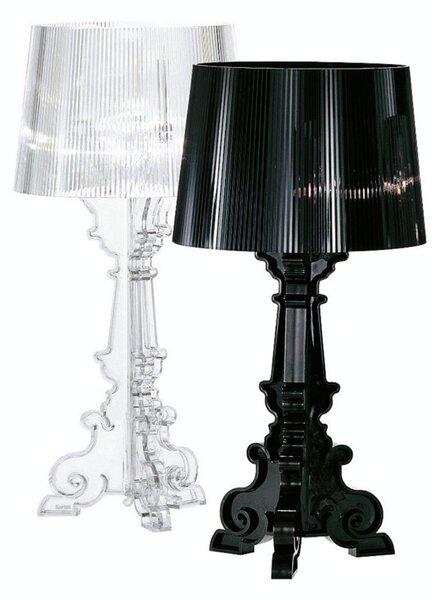 Stolní lampa Kartell, Bourgie, stmívatelné, Transparentní, Obývací pokoj, Plast, Design