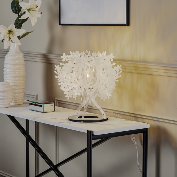 Stolní lampa Slamp, FIORELLA, Bílá, Obývací pokoj, Plast, Design