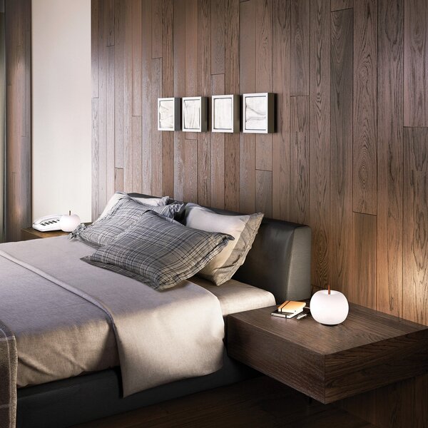 Stolní lampa kdln, KUSHI 16, Bílá, Obývací pokoj, Sklo, Design