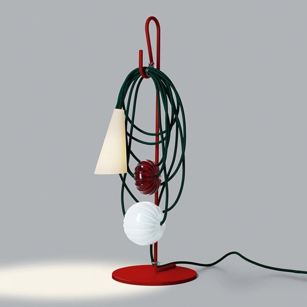 Stolní lampa Foscarini, Filo, Vícebarevná, Obývací pokoj, Kov, Design