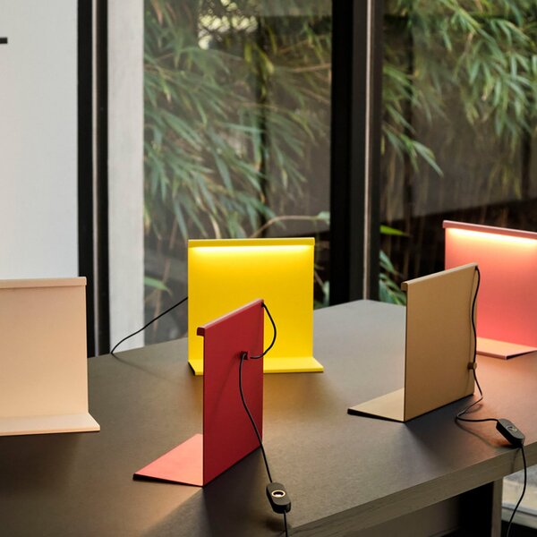 Stolní lampa HAY, LBM, stmívatelné, Žlutá, Obývací pokoj, Kov, Design