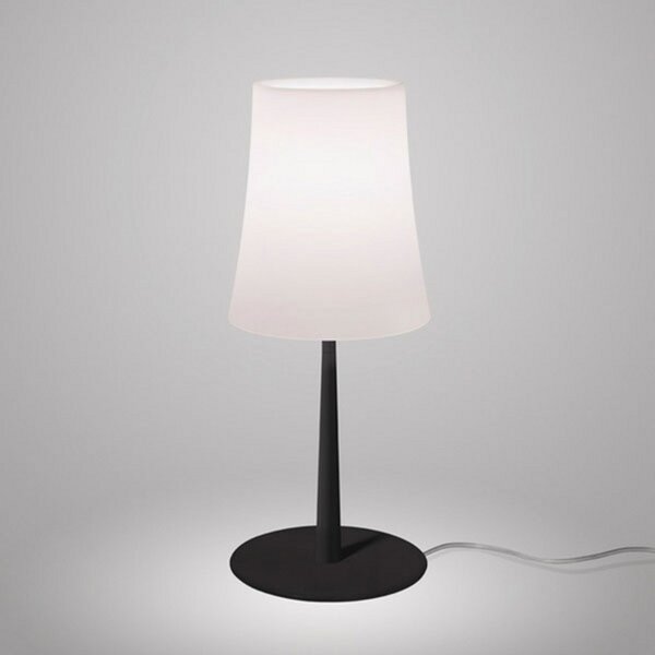 Stolní lampa Foscarini, Birdie Easy, Černá, Obývací pokoj, Kov, Design