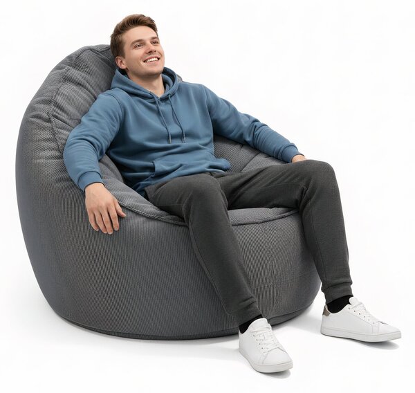 Sedací křeslo Primabag Hugo šedá