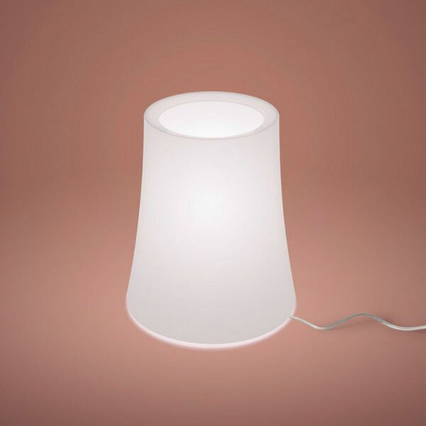 Stolní lampa Foscarini, Birdie Zero, Bílá, Obývací pokoj, Plast, Design