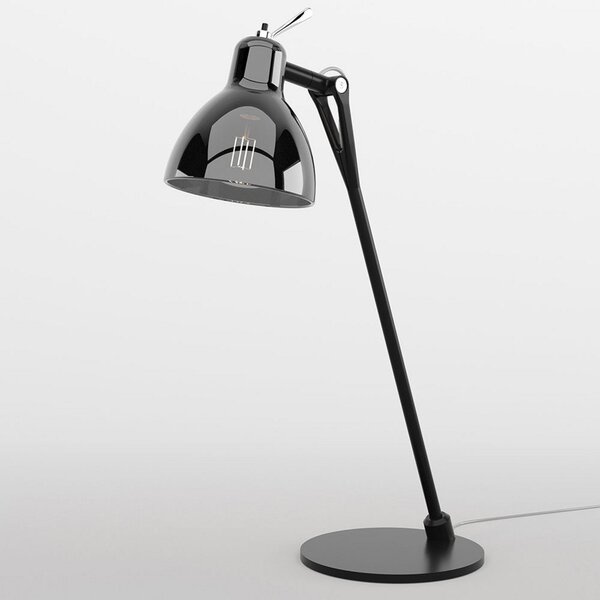 Stolní lampa Rotaliana, Luxy T0 Glam, Černá, Obývací pokoj, Kov, Design