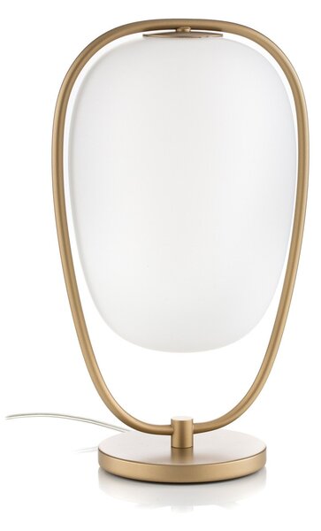 Stolní lampa kdln, Lannà, Zlatá / mosazná, Obývací pokoj, Sklo, Design