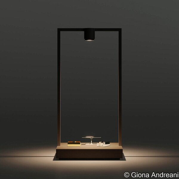 Stolní lampa Artemide, Curiosity Focus, stmívatelné, Černá, Obývací pokoj, Kov, Design