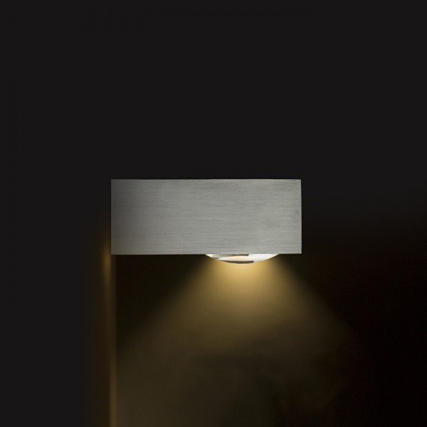 KORSO I nástěnná česaný hliník 230V LED 5W 120° IP54 3000K - RED - DESIGN RENDL