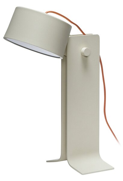 Stolní lampa Hübsch, Crea, stmívatelné, Béžová, Obývací pokoj, Hliník, Design