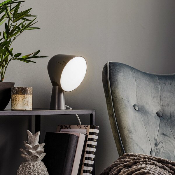 Stolní lampa Foscarini, Binic, Černá, Obývací pokoj, Plast, Design