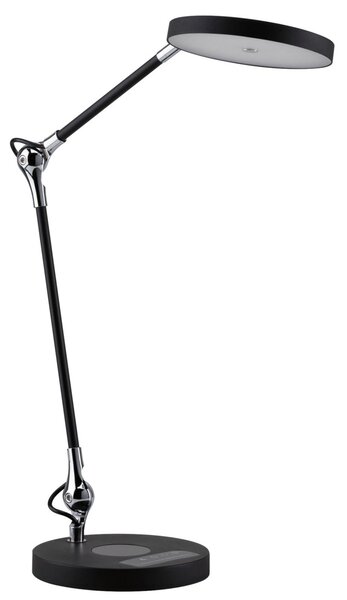 Stolní lampa Paulmann, Numis, stmívatelné, Černá, Pracovna, Kov, Moderní