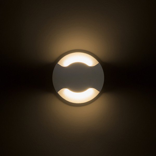 KICK II zápustná bílá 230V LED 1W IP54 3000K - RED - DESIGN RENDL