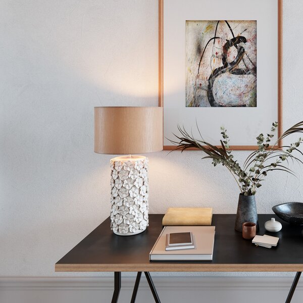 Stolní lampa By Rydéns, Fiore, Béžová, Obývací pokoj, Keramika