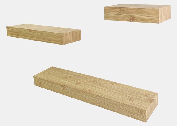 Sinsay - Sada nástěnných polic 3 pack - béžová