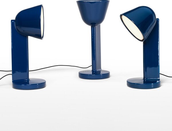 Stolní lampa FLOS, Céramique Down, stmívatelné, Modrá, Obývací pokoj, Keramika, Design