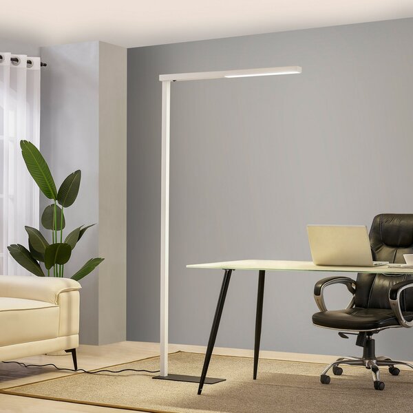 Stojací Lampa Arcchio, Tamilo, Bílá, Pracovna, Kov, Moderní
