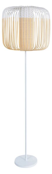 Stojací Lampa Forestier, Bamboo Light, Bílá, Obývací pokoj, Bambus, Design