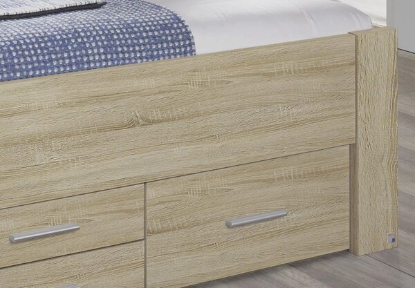 Postel Isotta 180x200 cm, dub sonoma