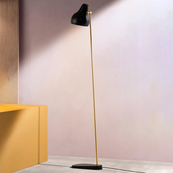 Stojací Lampa Louis Poulsen, VL38, stmívatelné, Černá, Obývací pokoj, Kov, Design