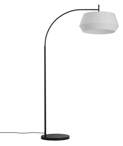 Stojací Lampa Nordlux, Dicte, Bílá, Obývací pokoj, Tkanina / Textil, Skandinávský