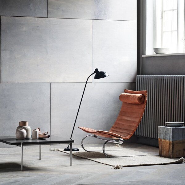 Stojací Lampa FRITZ HANSEN, Kaiser Idell 6556-F, Černá, Obývací pokoj, Kov, Design
