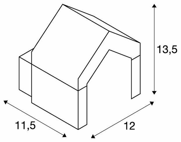 LA 1000797 BONA venkovní nástěnné svítidlo, LED, IP54, antracit, 3000K - BIG WHITE (SLV)