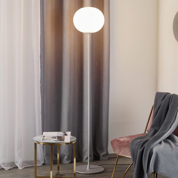 Stojací Lampa FLOS, GLO-BALL, stmívatelné, Metalická, Obývací pokoj, Sklo, Design
