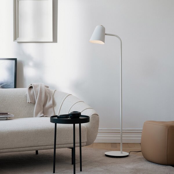Stojací Lampa Northern, Me dim, stmívatelné, Bílá, Obývací pokoj, Kov, Design