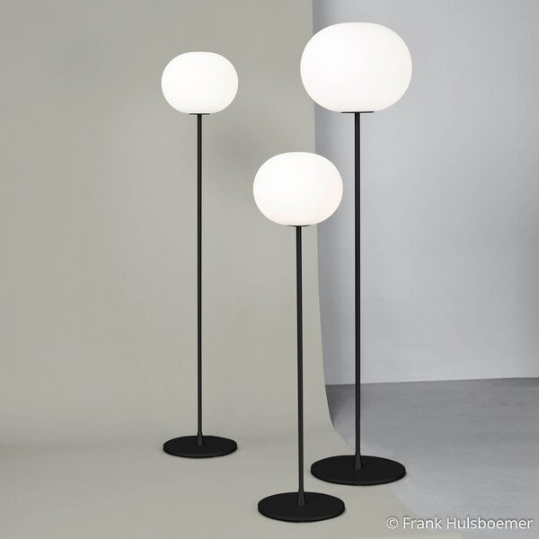 Stojací Lampa FLOS, Glo-Ball F1, stmívatelné, Bílá, Obývací pokoj, Sklo, Design