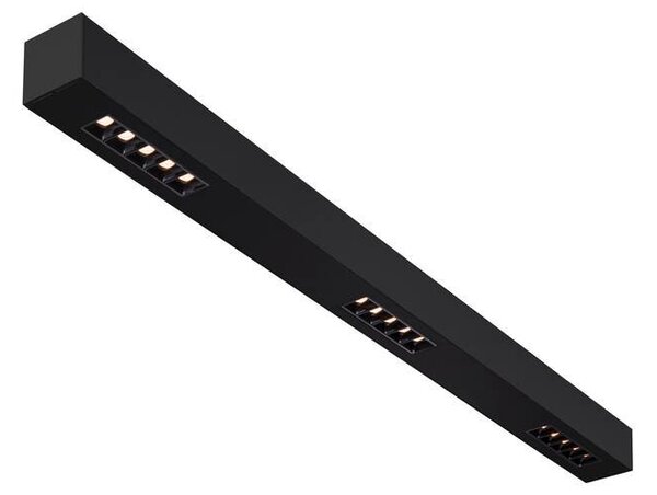 LA 1000686 Q-LINE CL, LED stropní nástavbové svítidlo, 1m, BAP, černá, 3000K - BIG WHITE (SLV)