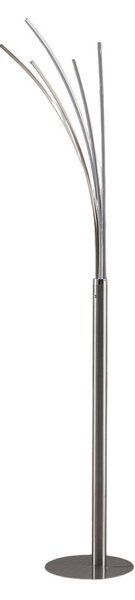 Stojací Lampa Lindby, Boba, Metalická, Obývací pokoj, Hliník, Moderní