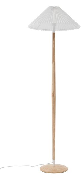 Stojací Lampa Lucande, Ellorin, Bílá, Obývací pokoj, Tkanina / Textil, Venkovský / rustikální