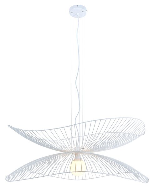 Závěsná svítidlo Forestier, Libellule L, stmívatelné, Bílá, Obývací pokoj, Kov, Design