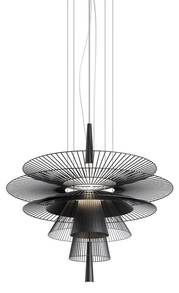 Závěsná svítidlo Forestier, Gravity 1, Černá, Kuchyně, Kov, Design