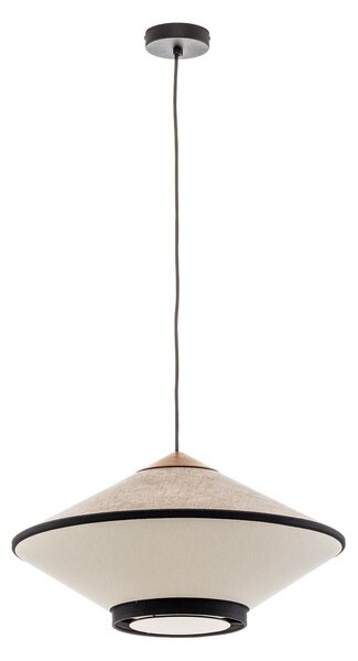 Závěsná svítidlo Forestier, Cymbal S, stmívatelné, Béžová, Obývací pokoj, Tkanina / Textil, Design