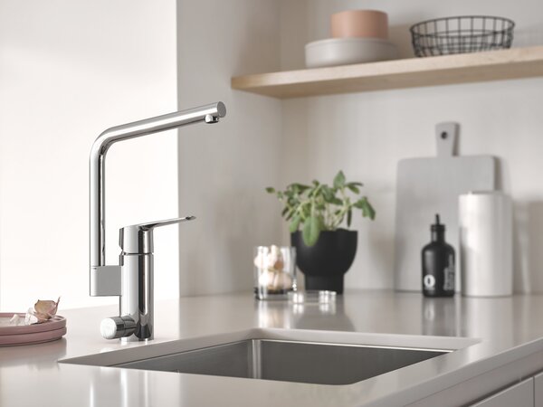 GROHE K700U - Nerezový kuchyňský dřez, kartáčovaná nerezová ocel 31574SD1