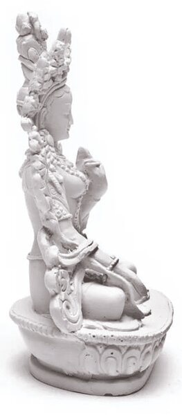 Bílá Tara - žensky Buddha - bílá soška Feng shui